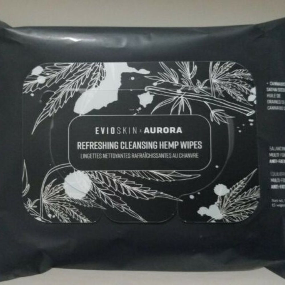 EVIOskin Aurora Refreshing Hemp Wipes